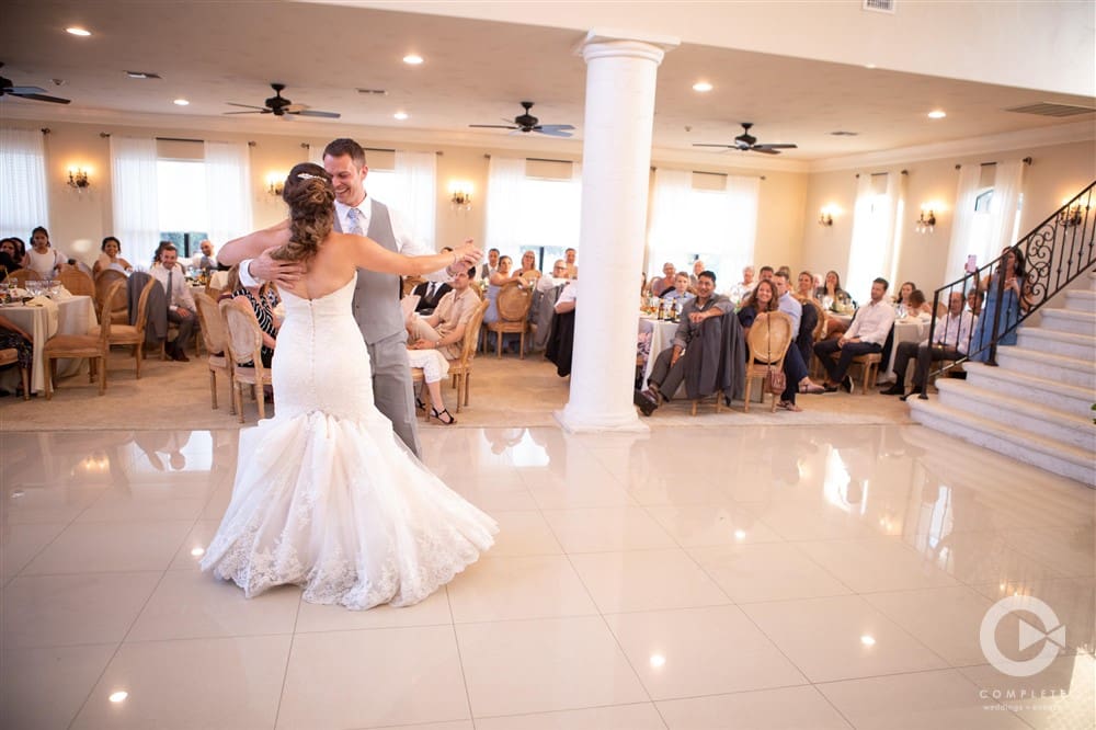 Bride and groom's first dance.