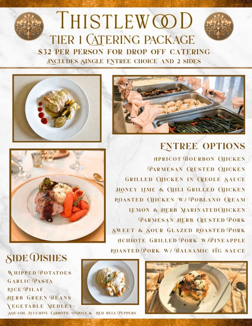 Tier 1 Entrees & Sides